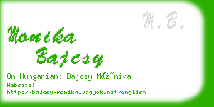 monika bajcsy business card